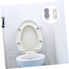 WOONEKY 8pcs Slip Toilet Seat Cushioning Pads Durable Gaskets for
