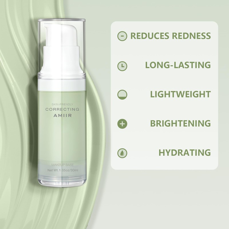 AMIIR Makeup Base, Sebum Crumble Prevention, Moisturizing, Cosmetic, Anti-stick, Anti-Crumbling,