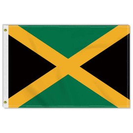 2×3 FT Jamaica Flag, Medium 60×90CM 150D Jamaican Outdoor Banner,Double Side Printing American Decor For Patio Garden With Brass Gromment
