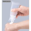 12 x 100ml Empty Refillable Clear Plastic Cosmetic Sample Tubes
