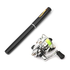 Lixada 1m/1.4m Bag Foldable Fishing Rod Reel Combo Mini Pen Fishing Rod Kit Telescopic Fishing Rod Spinning Reel Combo Kit