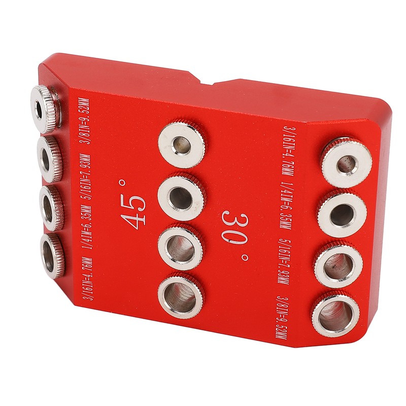 Pocket Hole Jig 30° 45° 90° Holes Drill Guide Drilling