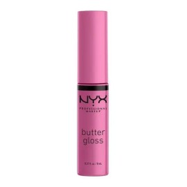 Labial Líquido Nyx Butter Gloss Cobertura Ligera A Media 8ml Color Merengue