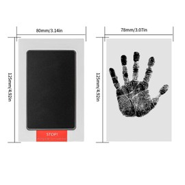 Baby Handprint and Footprint Set, 2 Pieces Baby Imprint Set, Paw Print Set, Clean Touch Ink Pad for Baby Shower, Newborn, Dog, Cat, Family Gift