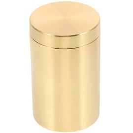 Tea Canister Tea Leaf Jar: Cereals Dry Goods Jar Brass Gold Coffee Bean Bag Bag Storage Container Snack Nuts Storage Bottle Sealed Leaf Holder - 3.07X1.89X1.89in