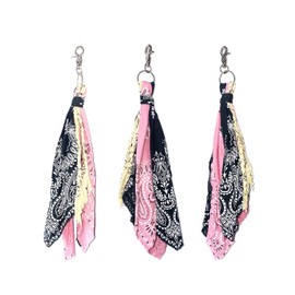 Rundies Color Bandana Keyring (Pink)
