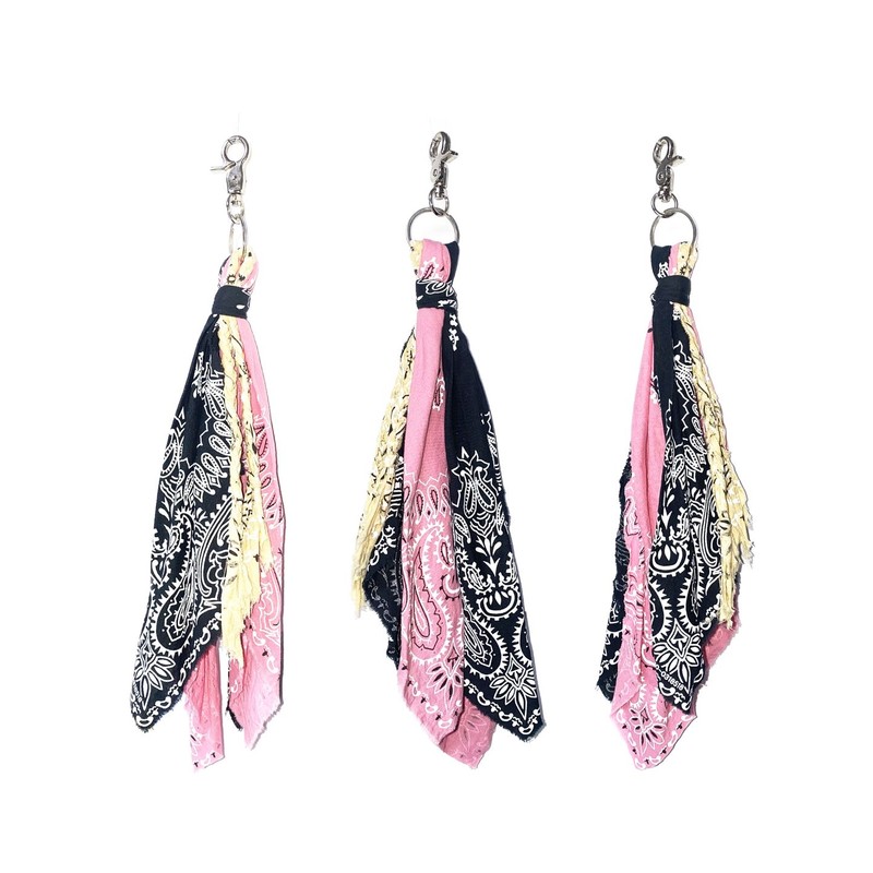 Rundies Color Bandana Keyring (Pink)