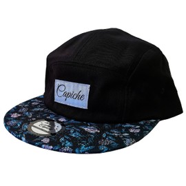 Capiche [99+ Variations] Snapback Cap Men's Cap - Baseball - Hat - Art - Unisex - Visor - Men - One Size - Tattoo - Men - Women, [5-PANEL] Black Bee