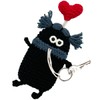 Macaroni Edge Yarn Mascot Keychain Monster Keychain Holder Accessory Case