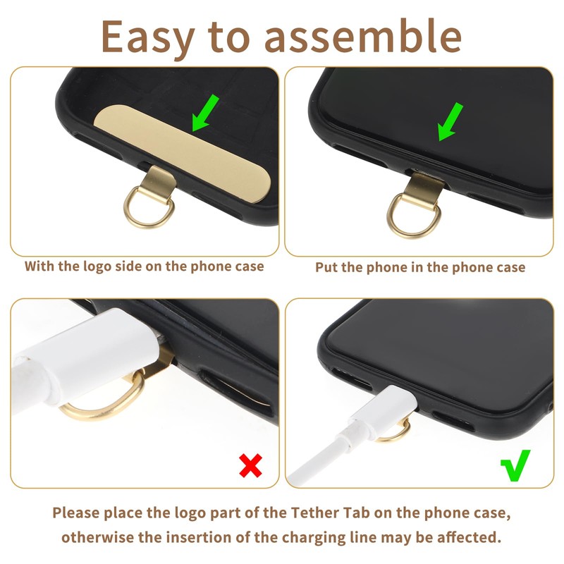 salbsever 2 PCS Cell Phone Tether Patches Phone Tether Tab