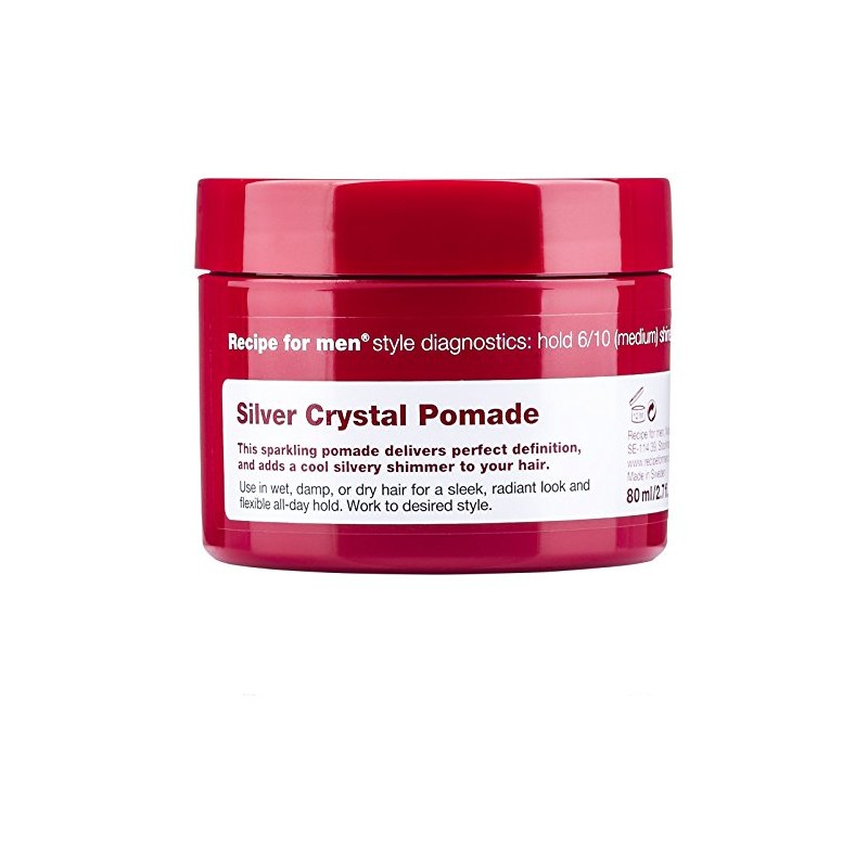 Recipe For Men Glitter Silver Crystal Pomade for Men -