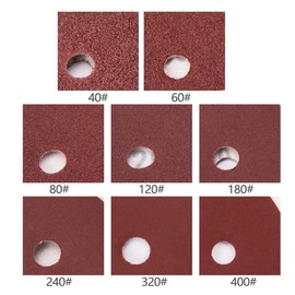 Haogo 50Pcs Sanding Discs,125mm 8 Holes Hook and Loop Sander Pads for Random Orbital Sander(80 Grits)