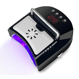 Cordless LED UV Nail Lamp,Professional Nail Dyer for Gel Nail Light,OBEEGOO Nail Lamp for Acrylic Gel,Curling Lamp for Beauty Salon (Black)