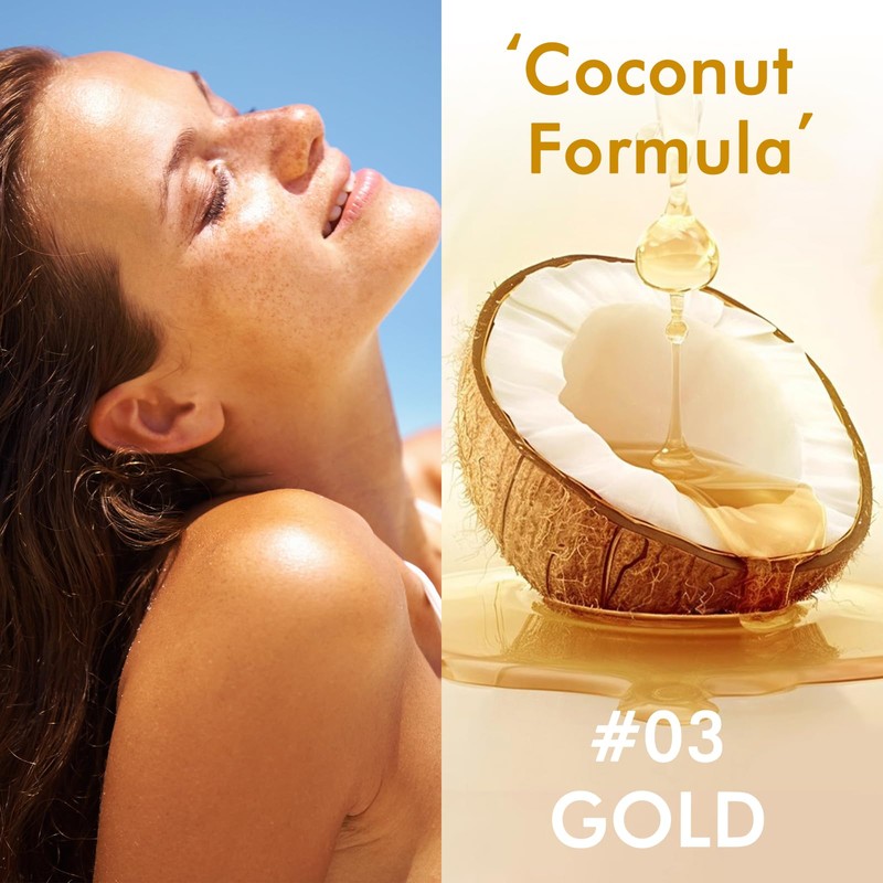 Sunscreen Body Glow Oil【SPF 50】【Lightweight】【Natural Ingredient】Shimmer Broad Spectrum Shimmer Sunscreen