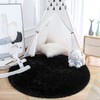 MARATIP Plush Rug, Round, Fluffy Rug Round, Modern Living Room,