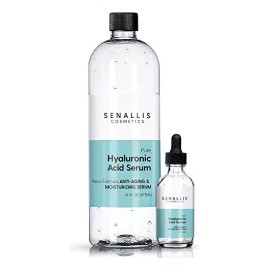 Senallis Cosmetics Hyaluronic Acid Serum 16 Fl Oz And 2 Fl Oz, Momento de aplicación Día/Noche Tipo de piel Normal