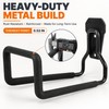 Wall-Mounted Garden Hose Holder – Black Metal Hose Hanger for