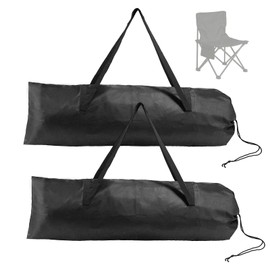 2pcs Camping Chair Replacement Bag, 43.31x14.96in Portable Large Storage Bag with Double-Handle Straps and Drawstring for Hammock Yoga Mat Fishing Poles Tent Travel Accessories(No Chair Included)