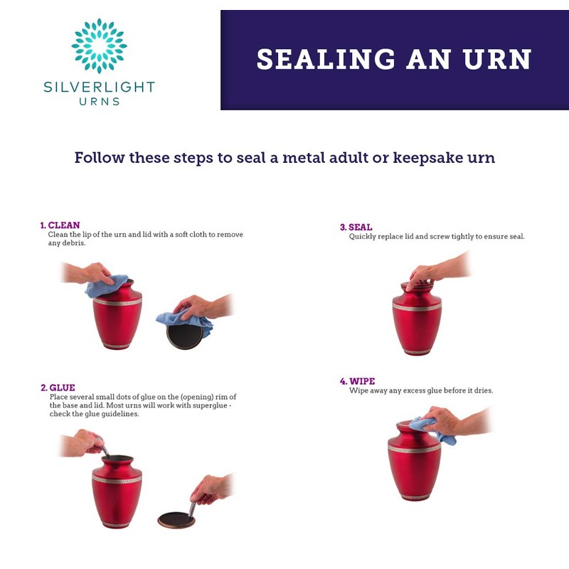 Silverlight Urns American Pride Keepsake Urn for Ashes