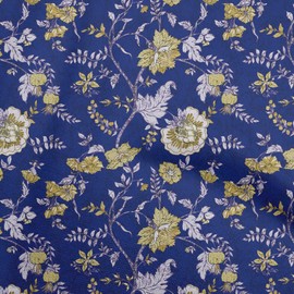 oneOone Polyester Spandex Blue Fabric Batik Craft Projects Decor Fabric Printed by The Yard 56 Inch Wide