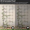 Wire Trellis for Climbing Plants Outdoor, 30-Set Black ABS Plastic