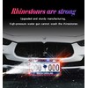 Murimt 2 Pack Red Bling License Plate Frame, Sparkly Stainless