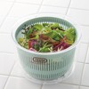 Toffy K-HC8-PA Salad Spinner, Pale Aqua, Drainage Hole, Easy Care,