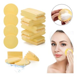 Velstron Esponjas Faciales Comprimidas De Celulosa Limpieza 60pzs, esponjas de celulosa, esponjas faciales, esponjas faciales deshidratadas