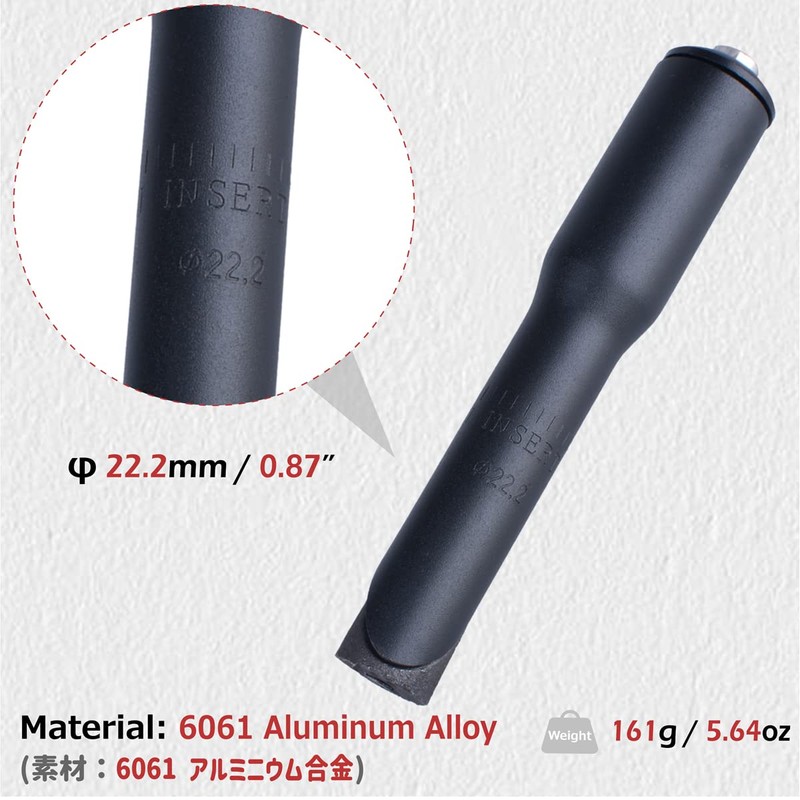 Azarxis Bike Quill Stem Adapter Riser, 22.2mm 25.4mm Bicycle Fork