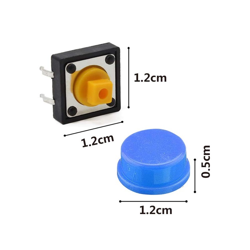 YIXISI 120 Pieces (12 x 12 x 7.3 mm) Pieces