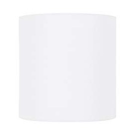 Upgradelights 6 Inch Barrel Drum Clip On Chandelier Lamp Shade (White Silk)