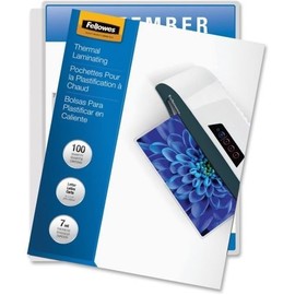 FELLOWES 52041 / Glossy Pouches - Letter, 7 mil, 100 pack