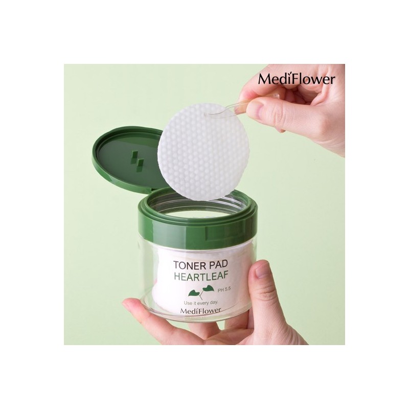 Mediflower Houttuynia Cordata Toner Pads 60 Sheets / 메디플라워 어성초
