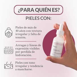 Serum Antiedad | Con Ácido Hialurónico, Péptidos y Regaliz | Minimiza Arrugas, Líneas de Expresión y Manchas | Fórmula Vegana y Regeneradora para Piel