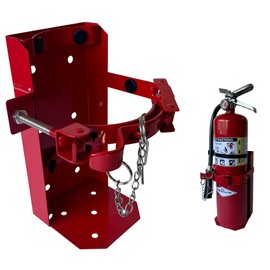 Heavy Duty 10 LB Fire Extinguisher Mount Bracket for Vehicle and Building for 10lb Dry and/or 5lb Co2 5.25" Diameter, Generic for 809 by amerex