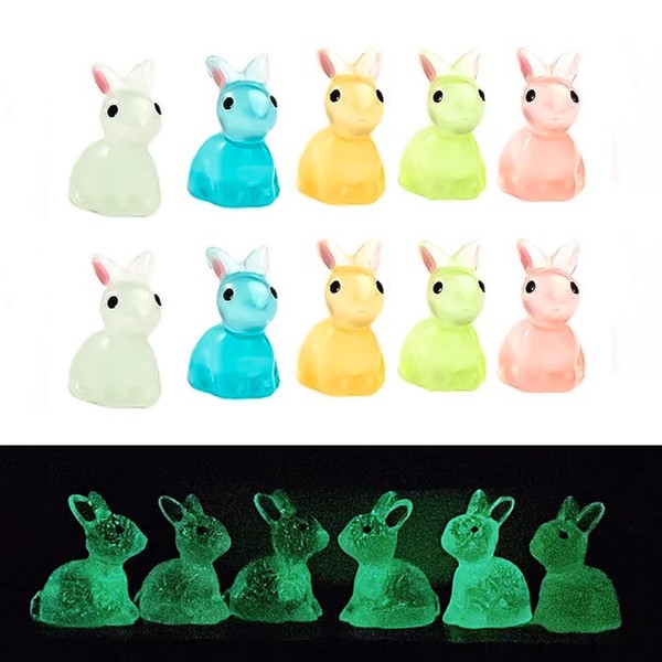 Yard Decor Fairy Leprechaun Figurine 15 PCS Glow in The