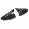 Pair Carbon Fiber Style Mirror Cover Caps Add On Fit
