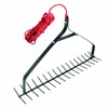 Sancat 32" Throwable Aquatic Weed Rake, Pond Weed rake,Steel Rod