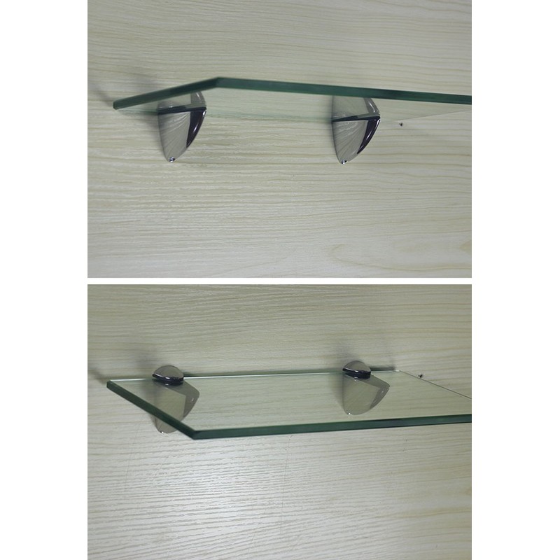 Metal Adjustable Wood/Glass Shelf Bracket Wall Mount 2 Pcs or