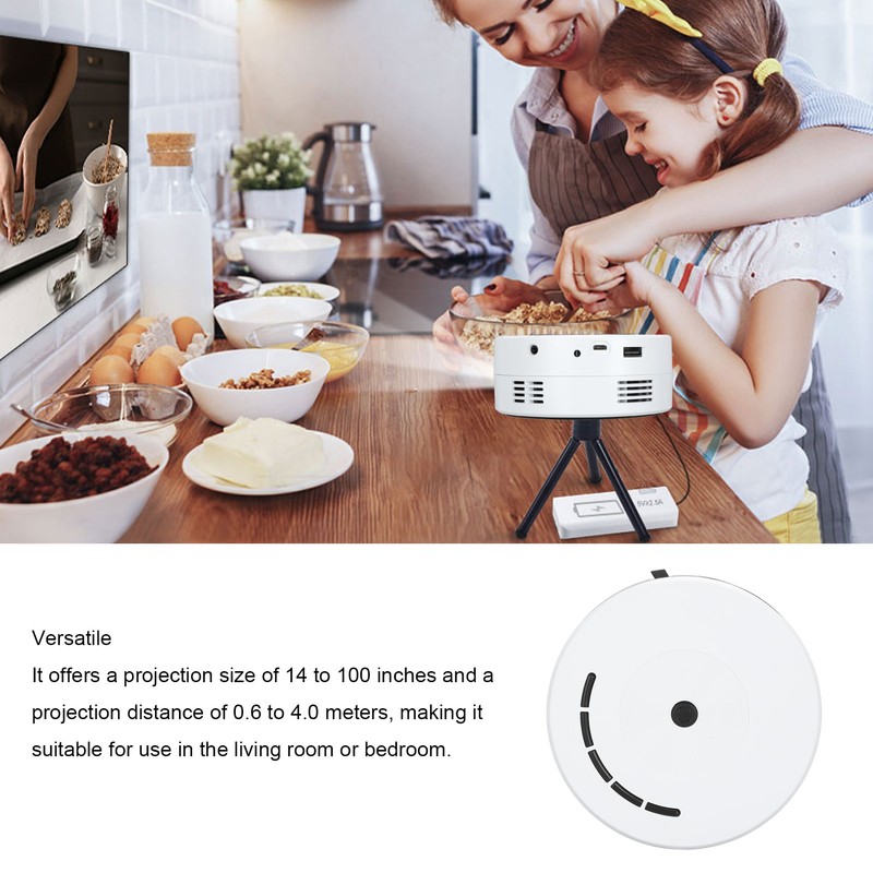 Mini Projector Eye Protection Built in Speaker Pocket LED Projector