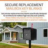​​5 Pack Architectural Mailboxes 5143 Replacement Key Blanks for High