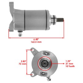 Caltric Starter & Relay Solenoid for Suzuki Ozark 250 LTF250 LT-F250 2003-2014 Atv