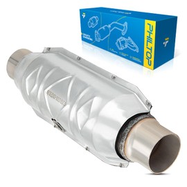 PHILTOP Direct-Fit Stainless Steel Catalytic Converter Fit for 2.5" Universal Inlet/Outlet Replace 31689-CNG-5,103442-CHN-1,99306HM(EPA Compliant)