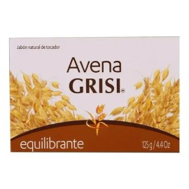 6 Pza Jabón De Tocador Grisi Avena Equilibrante 125 G                                                                                                 