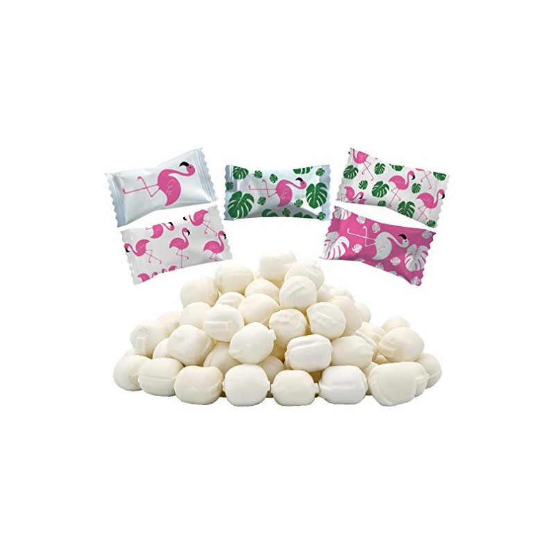 The Dreidel Company 110 Pieces Flamingo Buttermints, Mint Candies, After