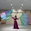 2pcs Worship Flags for Dance Church Praise - Semicircle Angel