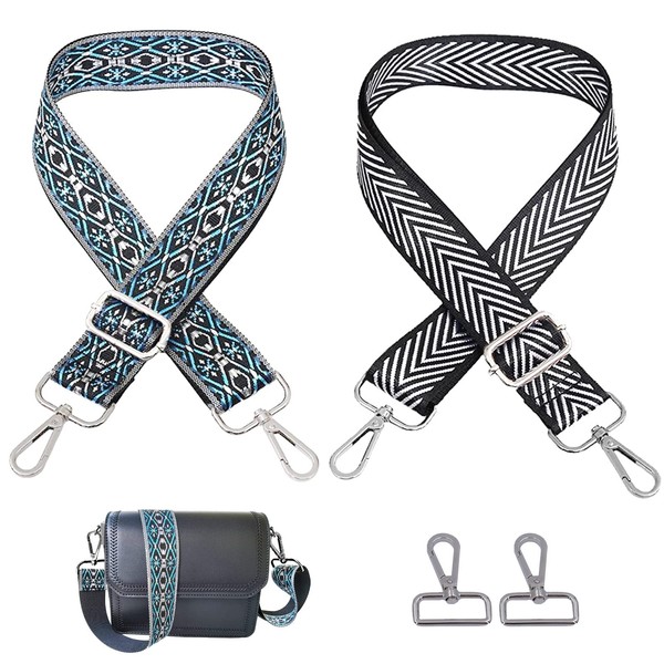 Boho Shoulder Strap, Pack of 2 Adjustable Shoulder Straps with