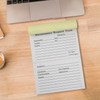2 Packs Maintenance Request Forms,100 Sets 3 Part Carbonless Repair