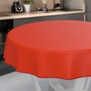 ANRO Oilcloth Tablecloth, Washable, Oilcloth, Garden Tablecloth, Outdoor, Indoor, Round,