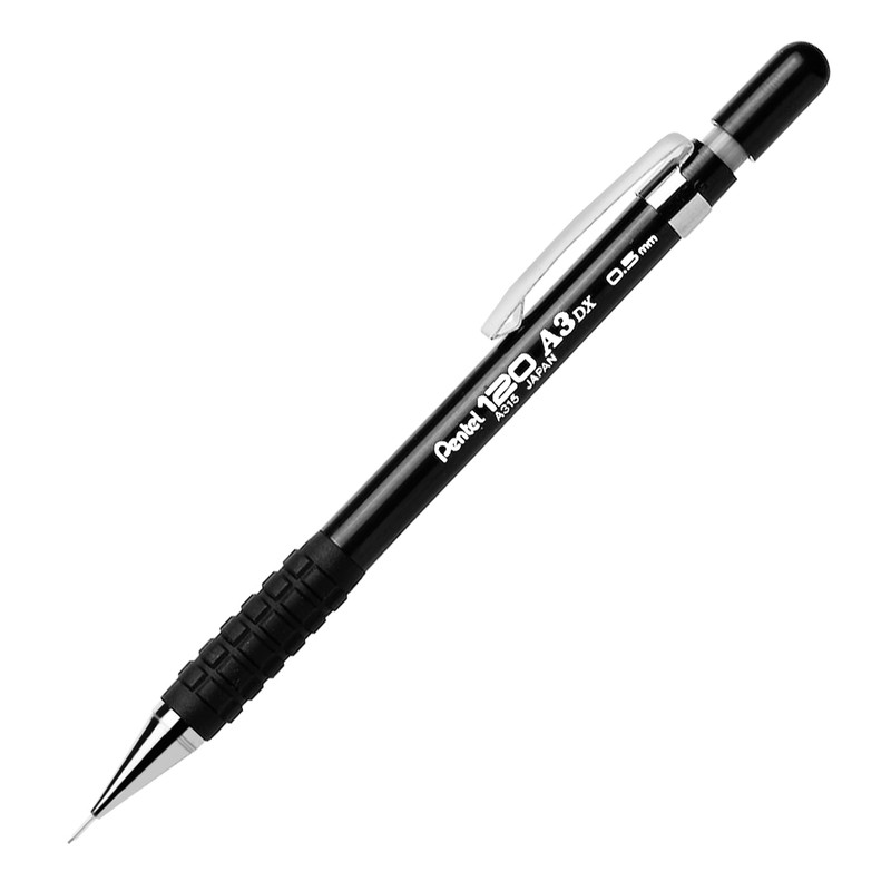 Pentel A3 120DX Mechanical Automatic Pencil - 0.5mm - Black